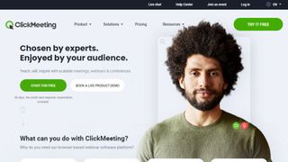 ClickMeeting website screenshot