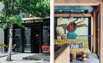 exterior and interior shot of the new The Africa Centre in southwark