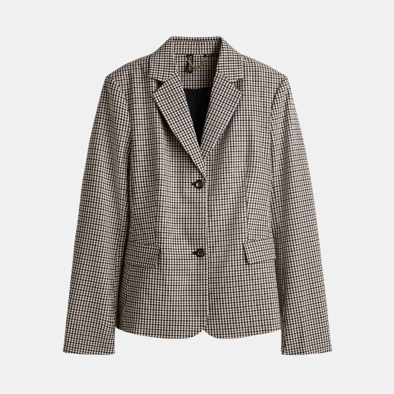 Image of checked blazer
