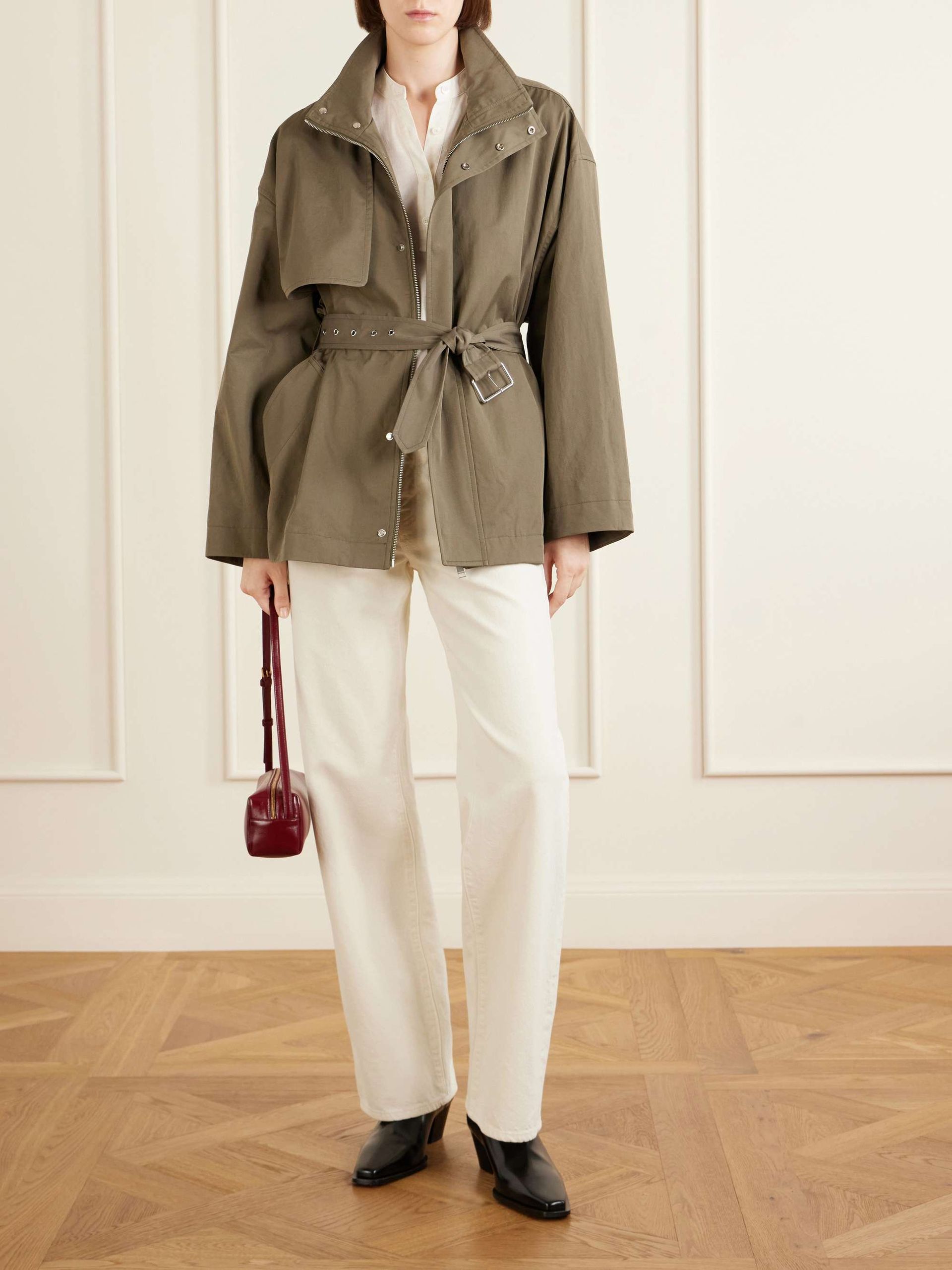 The Short Field Belted Cotton-Twill Jacket
