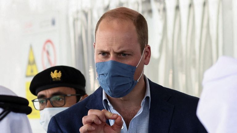 Prince William visits Dubai landmark opened by Queen