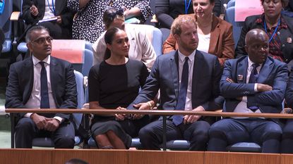 Meghan Markle and Prince Harry attend Nelson Mandela International Day in NY