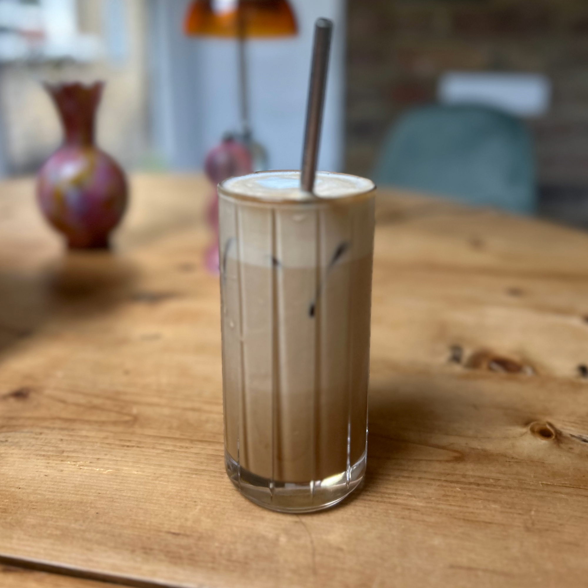 Testing Lavazza's milk frother
