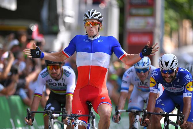 Arnaud Demare wins stage 8 at the Tour de Suisse