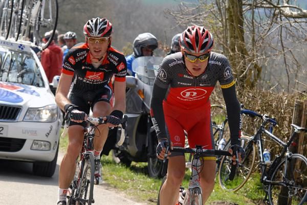 Bjorn Selander (RadioShack) and Arnaud Coyot (Caisse d'Epargne).