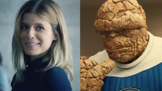 Kate mara as Sue Storm in 2015's Fan4Stick, The Thing as presented by Marvel in the 2025 MCU official The Fantastic 4. 