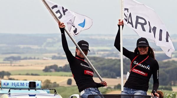 Flying the flag for Garmin-Cervelo.