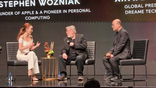 Steve Wozniak on stage at Dreame Next