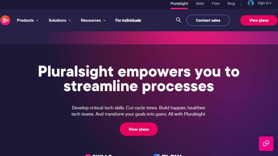 Pluralsight website screenshot.