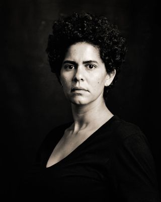 Portrait of American artist Julie Mehretu