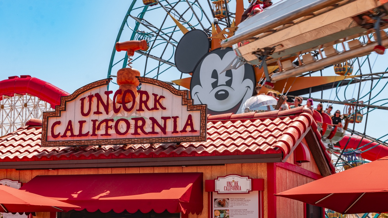 Uncork California stand at Disneyland California Adventure's Food &amp;amp; Wine Festival 2026