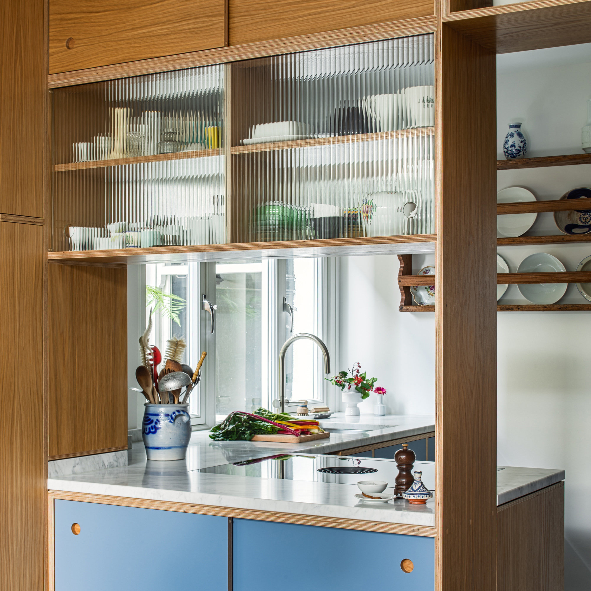 Kitchen hatches in mid century modern kitchens