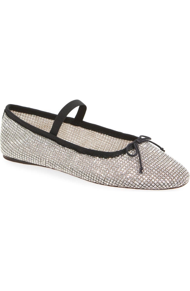 Leonie Crystal Mesh Mary Jane Flat