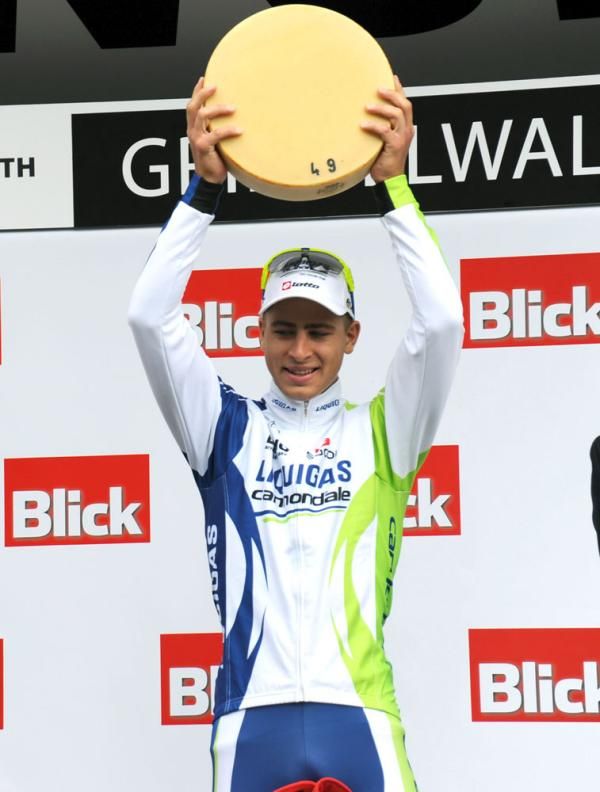 The big cheese: Peter Sagan won stage three in Grindelwald