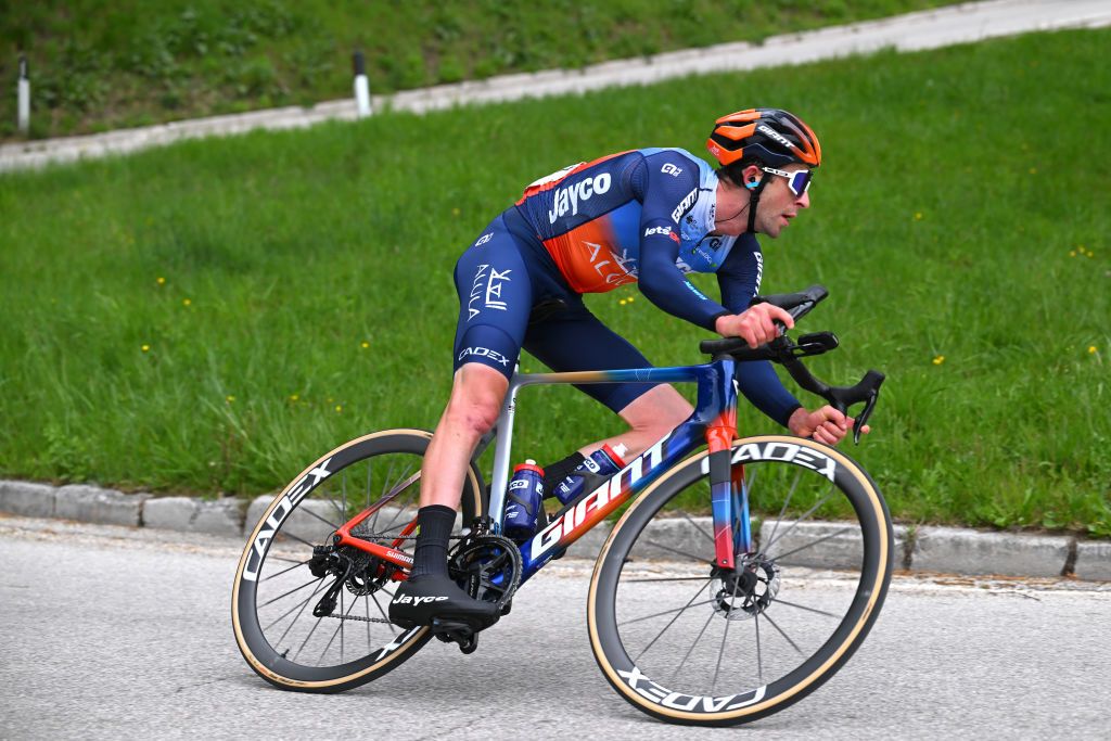 Chris Harper crashed out of the Tour of the Alps during stage 4