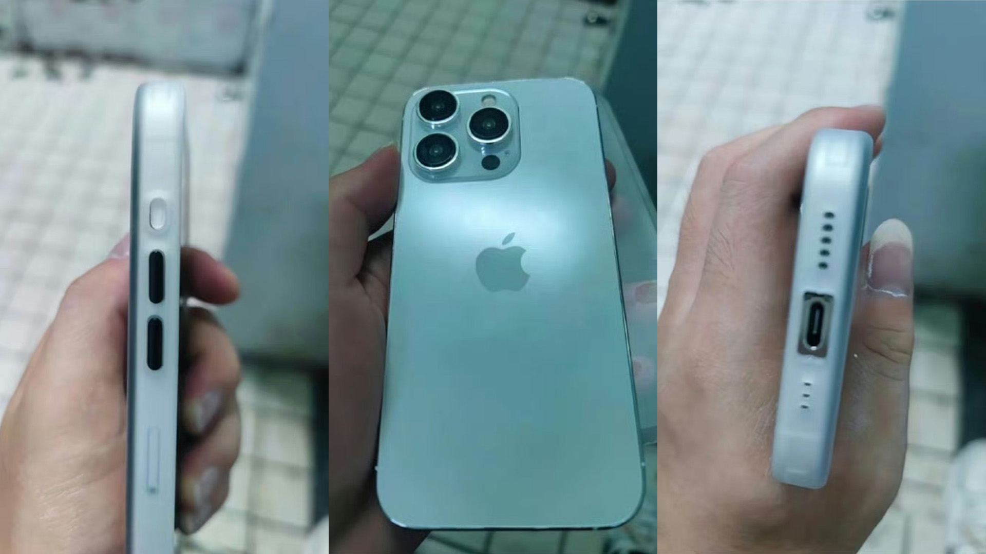 iPhone 15 pro alleged hands-on images