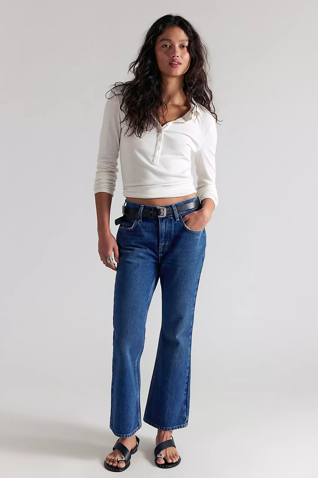 We the Free Elowen Cropped Flare Jeans