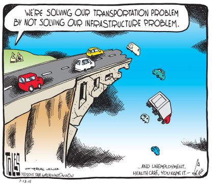 Editorial cartoon U.S. Infrastructure
