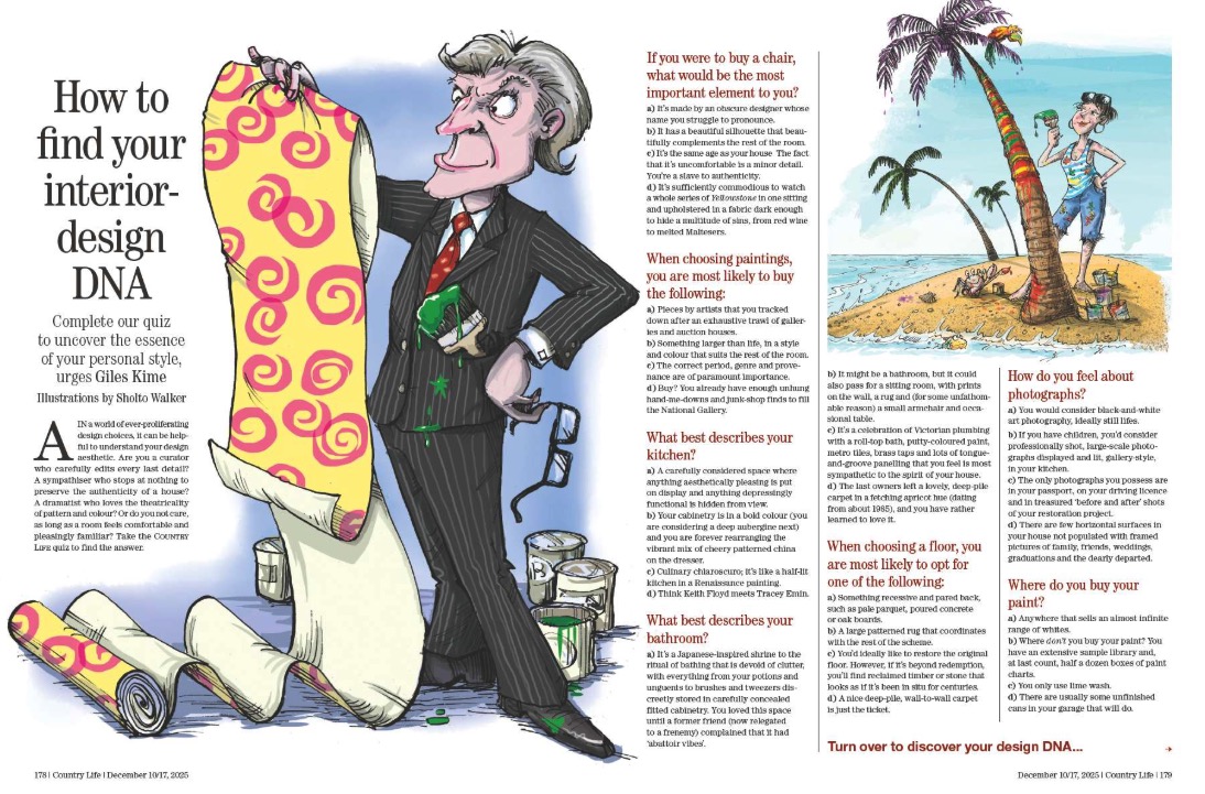 Spreads from Country Life 10 December 2025