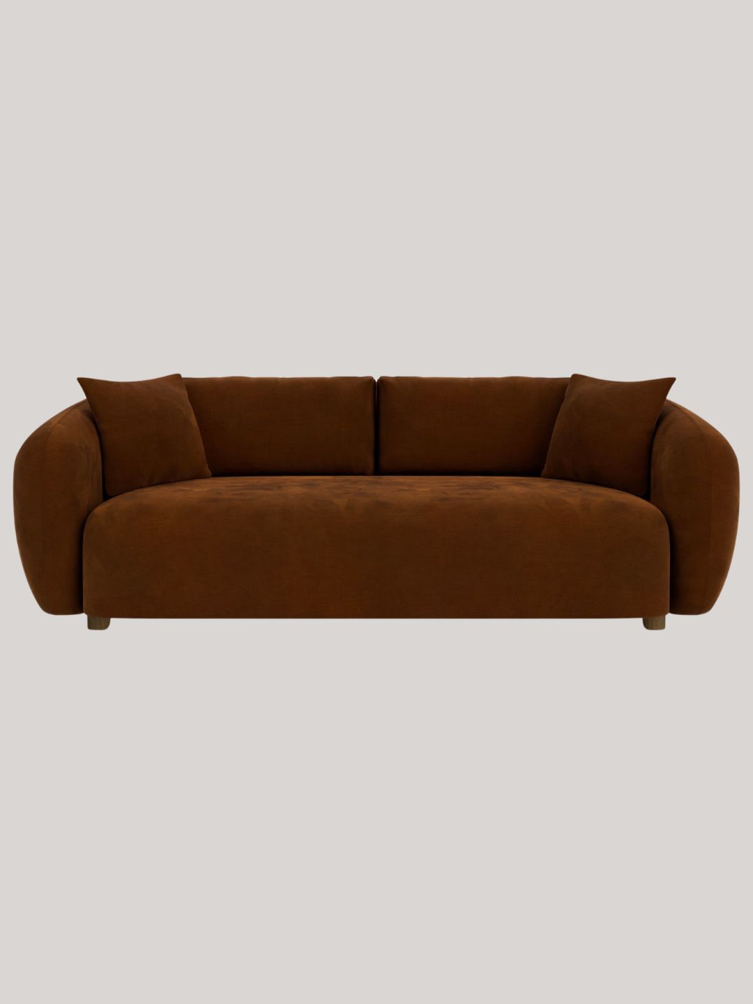 BARKER AND STONEHOUSE, Cocoon Chenille 2 Seater Curved Sofa