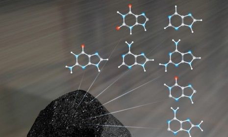 NASA scientists discovered that meteorites contain components of DNA