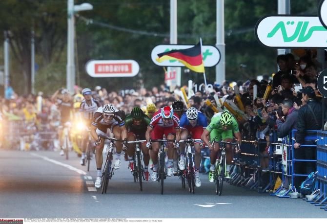 Marcel Kittel (Giant-Shimano) en route to victory in the Saitama Criterium.