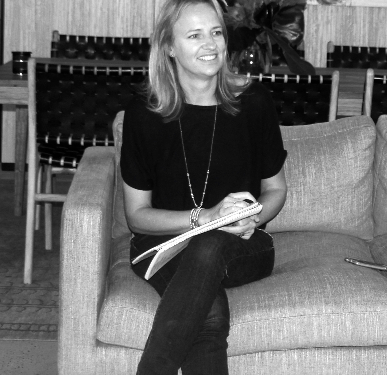 black and white photo of architect Vanessa Wegner