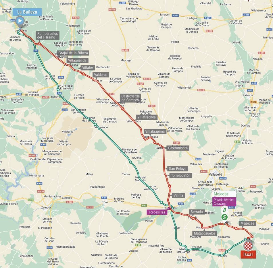 Vuelta a España 2023 stage 19 map