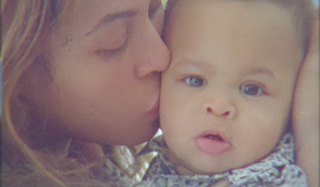 Beyonce with one of her twins rumi and sir in Homecoming