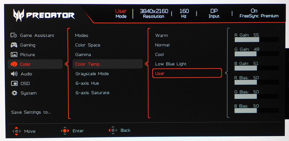 Acer Predator XB273K V5