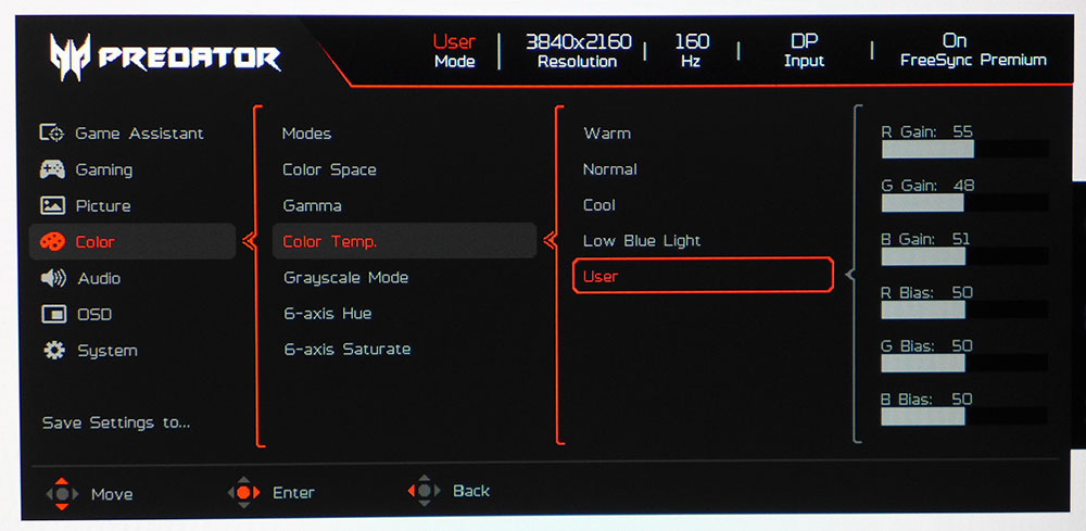 Acer Predator XB273K V5