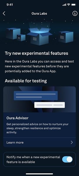 Oura Labs picks up a new "Oura Advisor" experiment.