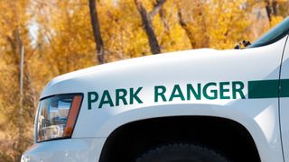 Yellowstone National Park Ranger vehicle