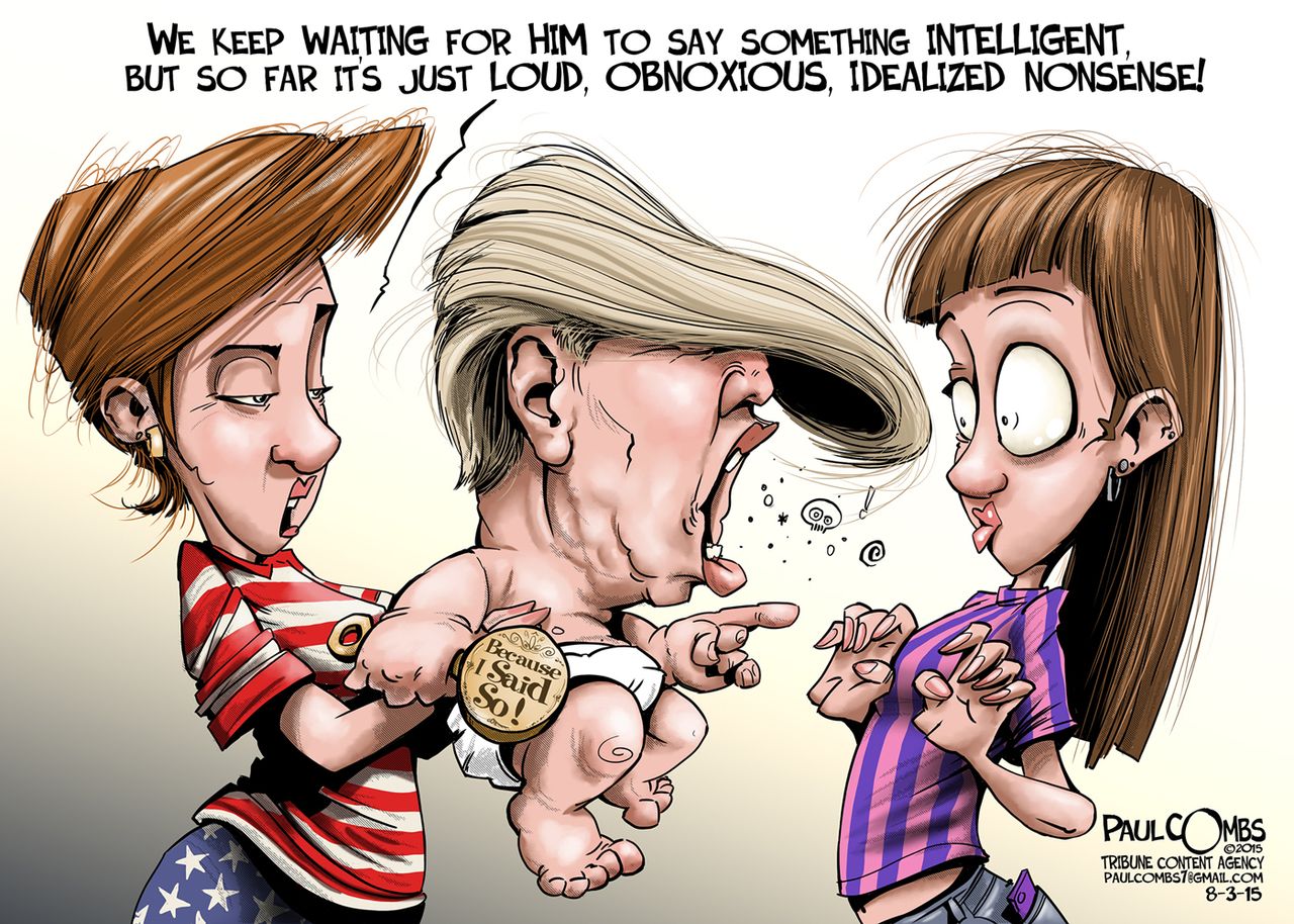 Political cartoon U.S. Donald Trump