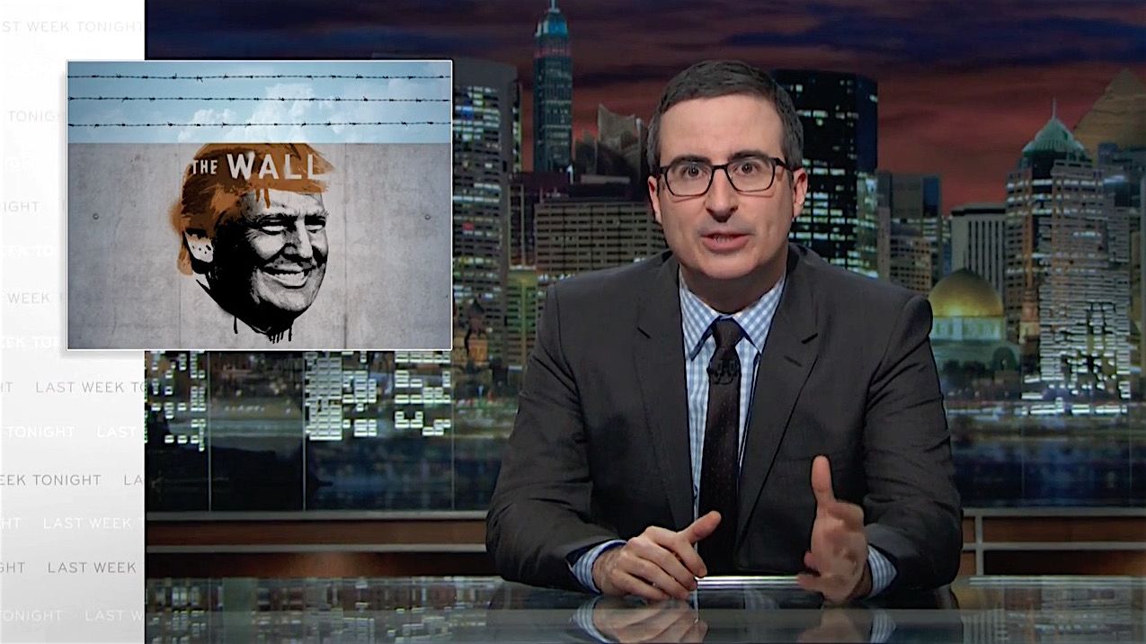 John Oliver pokes holes in the Donald Trump border wall