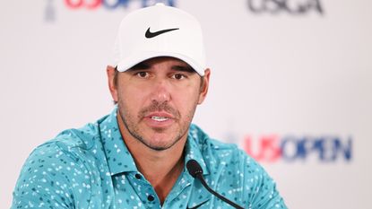Brooks Koepka speaks at his US Open press conference