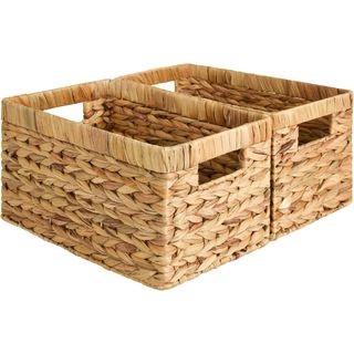 StorageWorks Wicker Basket, Baskets for Organizing