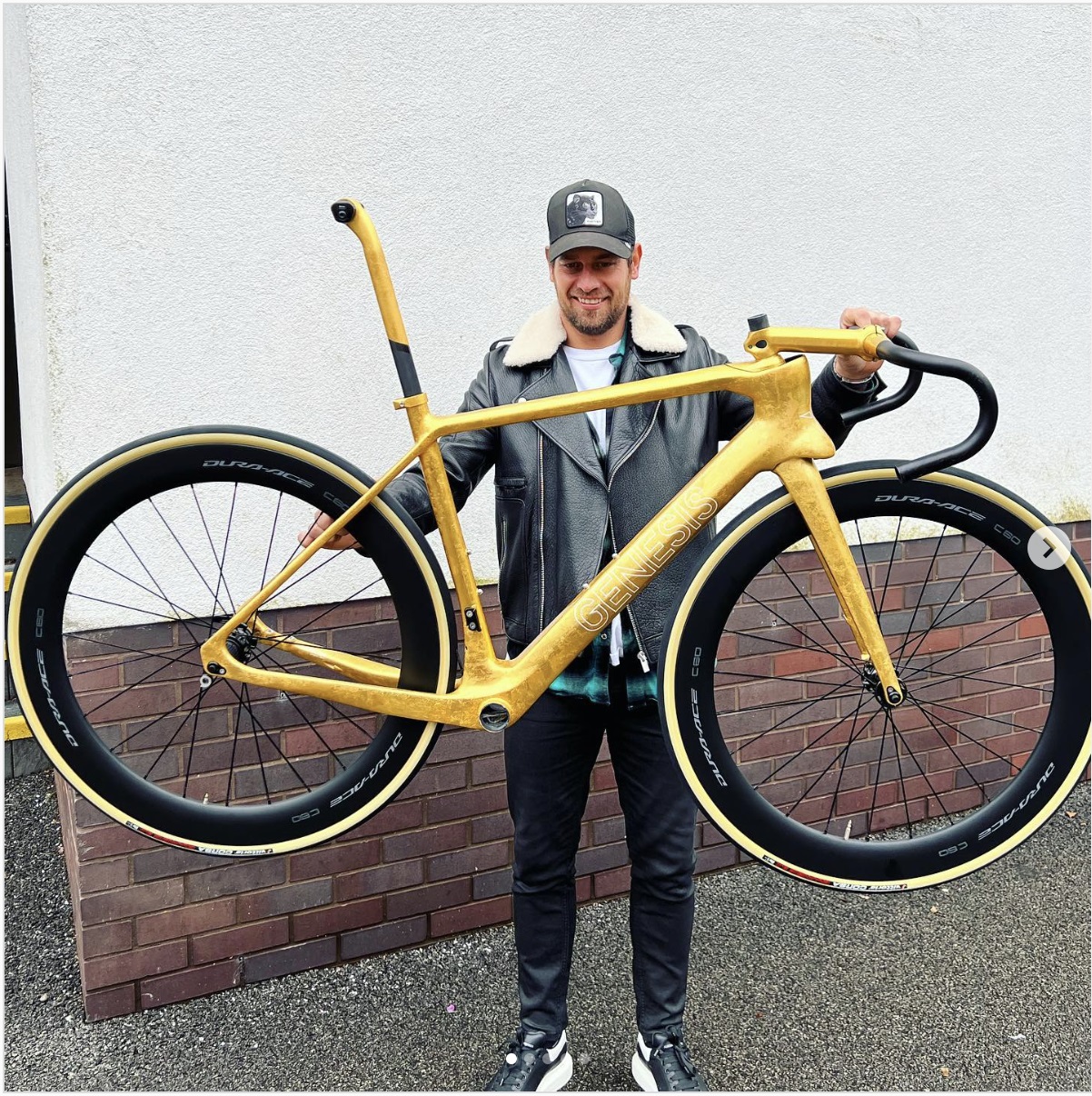 Adam Blythe unveils 24 carat gold Genesis bike Cycling Weekly