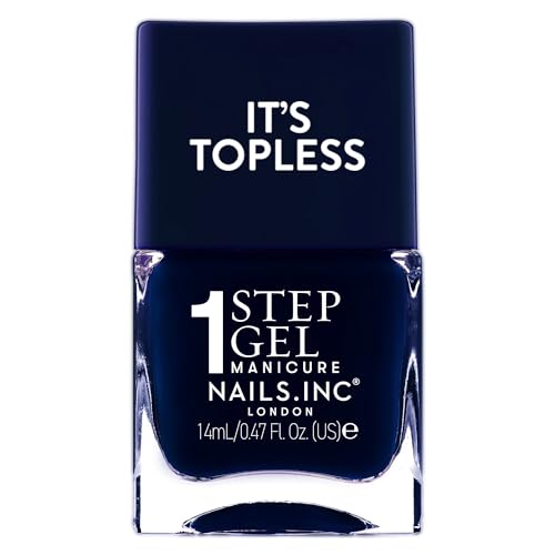 Nails.inc It#039;s Topless Whitney Navy Gel-Like Nail Polish
