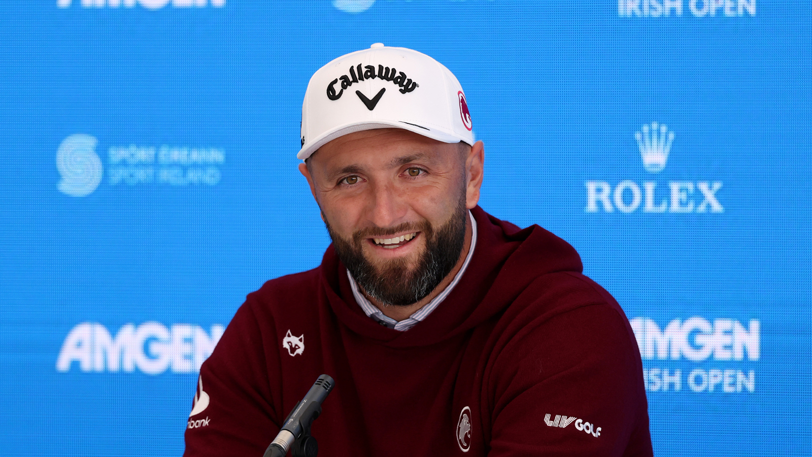 Jon Rahm speaks to media