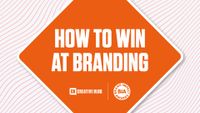 How to win at branding text on an orange background