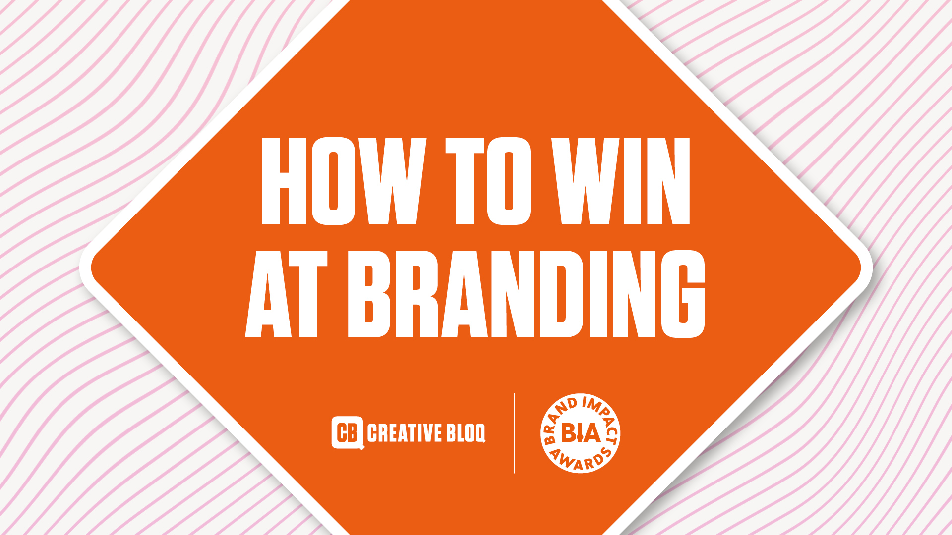 How to win at branding text on an orange background