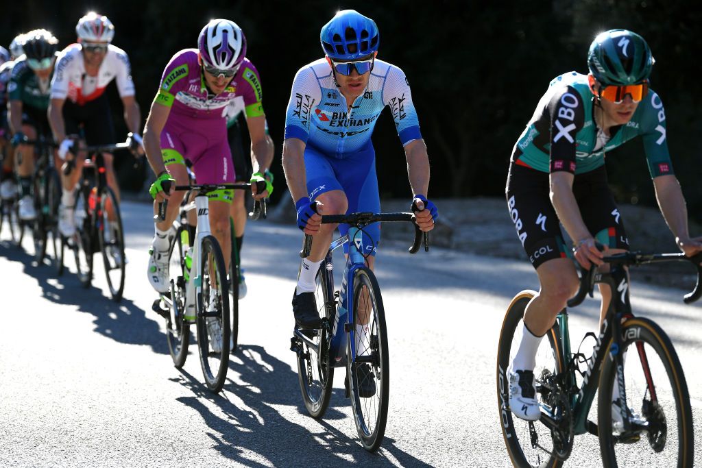 LLOSETA SPAIN JANUARY 28 Christopher Jensen of Denmark and Team Bikeexchange Jayco competes during the 31st Challenge Ciclista Mallorca 2022 Trofeo Serra De Tramuntana a 1589km race from Lloseta to Lloseta ChallengeMallorca on January 28 2022 in Lloseta Spain Photo by Tim de WaeleGetty Images