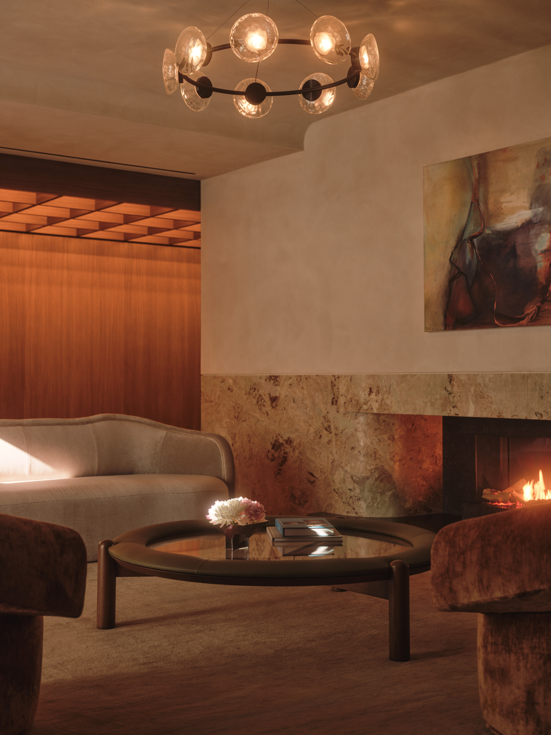 Brown-toned sophisticated interiors at Vabel Townhouse