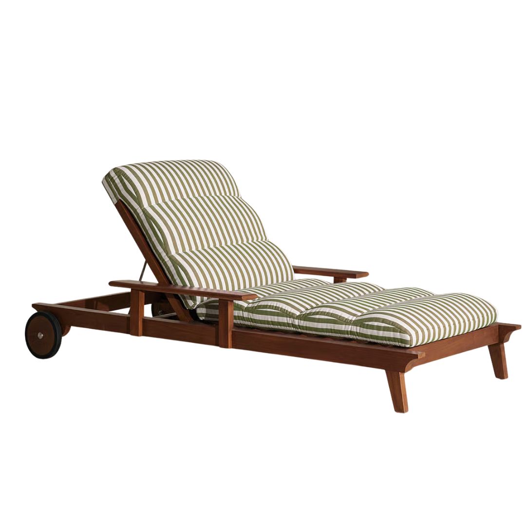 Soho Home, Ardingly Outdoor Chaise Lounger, Babington House Stripe