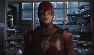 Ezra Miller as The Flash in Crisis on Infinite Earths