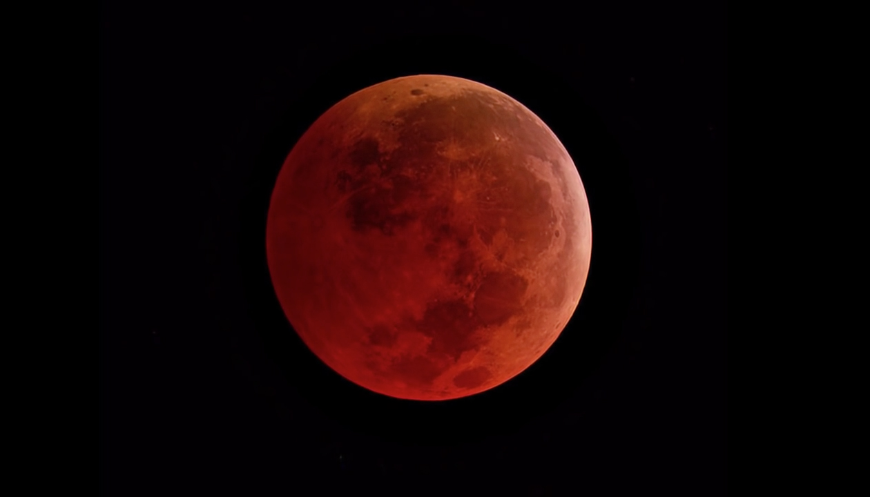 A total lunar eclipse.