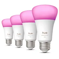 Philips Hue White & Color Ambiance Smart Bulbs (4 Pack)