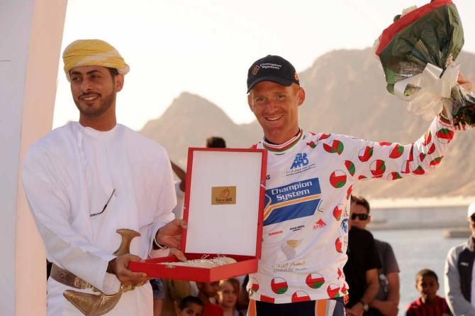 Bobbie Traksel (Champion System) was aggressive at the Tour of Oman.
