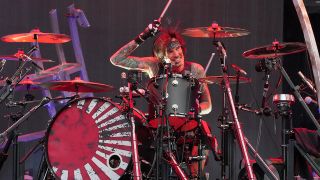 Tommy Lee of Mötley Crüe performs onstage during The Stadium Tour at Truist Park on June 16, 2022
